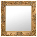 Vidaxl Wall Mirror Baroque Style 50x50 cm guldfarvet