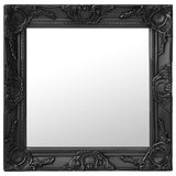 Vidaxl Wall Mirror Baroque Style 50x50 cm černá