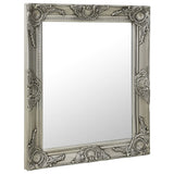 Vidaxl Wall Mirror Barroque Style 50x60 cm de color plateado