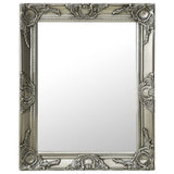 Miroir mural Vidaxl Style baroque 50x60 cm Couleurs en argent