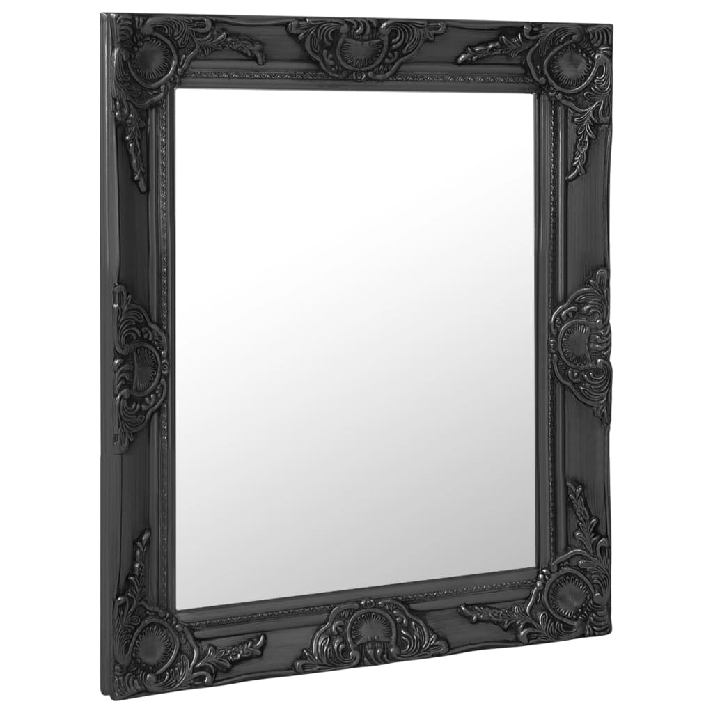 Vidaxl Wall Mirror Baroque Style 50x60 cm czarny