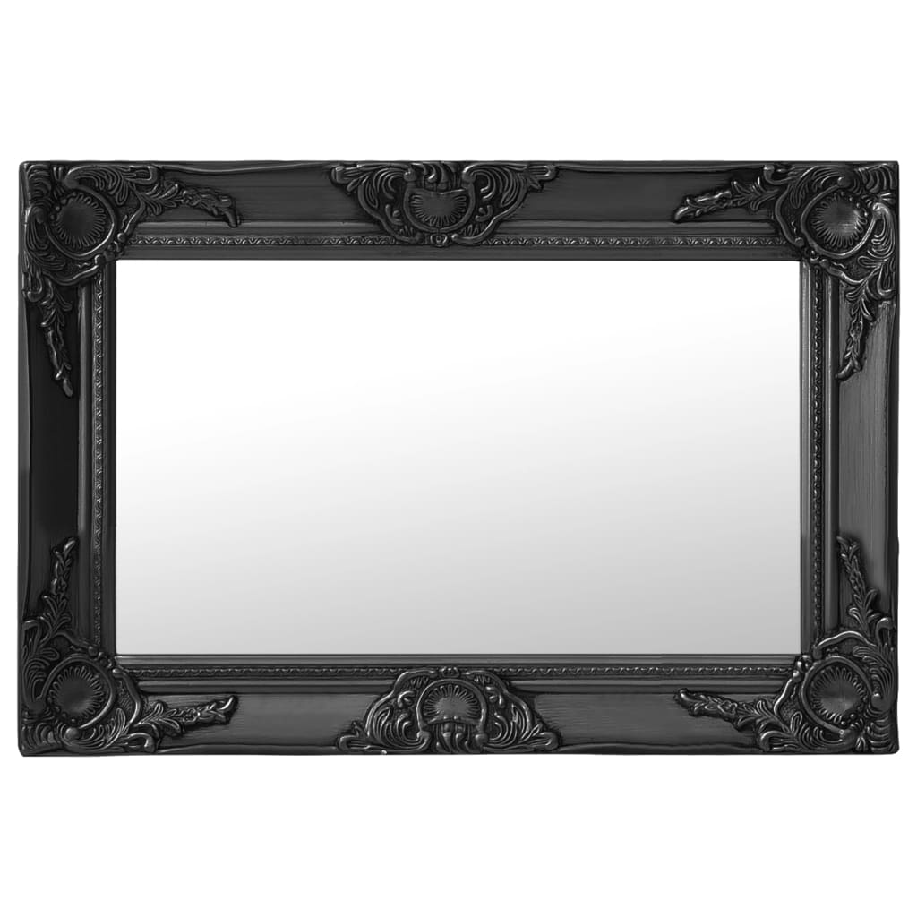 Vidaxl Wall Mirror Baroque Style 60x40 cm czarny