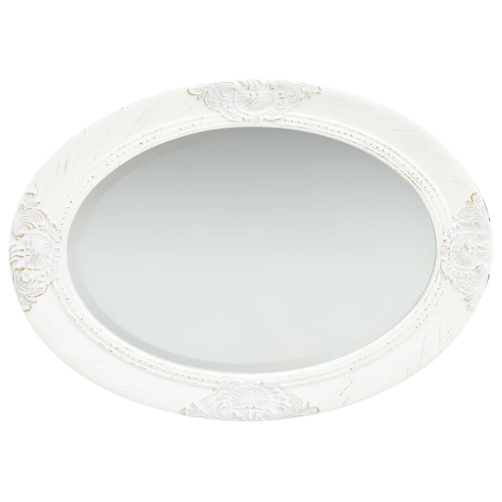 Vidaxl Wall Mirror Baroque Style 50x70 cm bílá