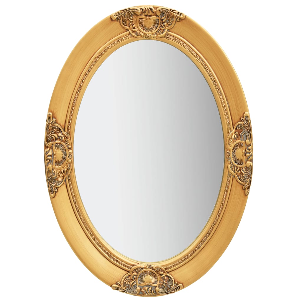 Vidaxl Wall Mirror Baroque Style 50x70 cm złota