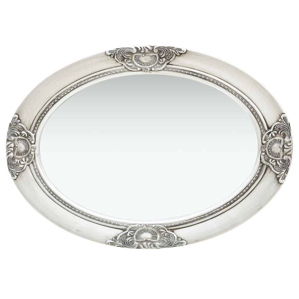 Vidaxl Wall Mirror Baroque Style 50x70 cm sølvfarget