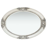 Vidaxl Wall Mirror Barock Style 50x70 cm Silverfärgad