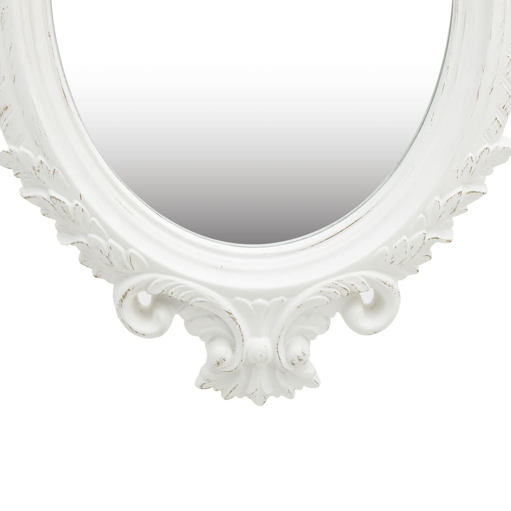 Vidaxl Wall Mirror Castle Style 56x76 cm vit