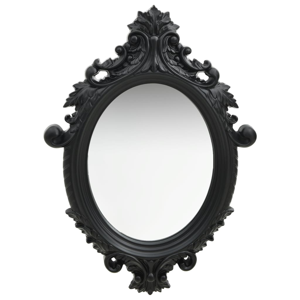 Vidaxl Wall Mirror Castle Style 56x76 cm černá