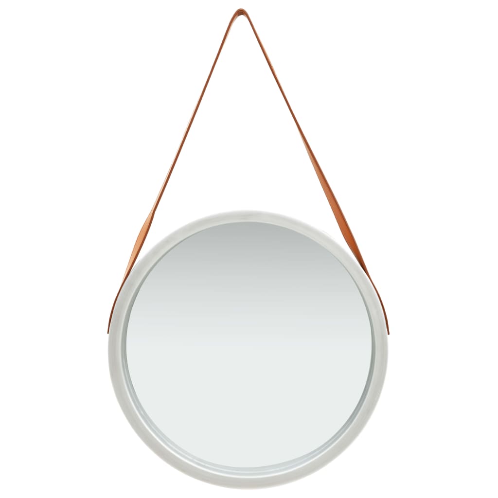 VidaXL wall mirror with tire 50 cm silver colored