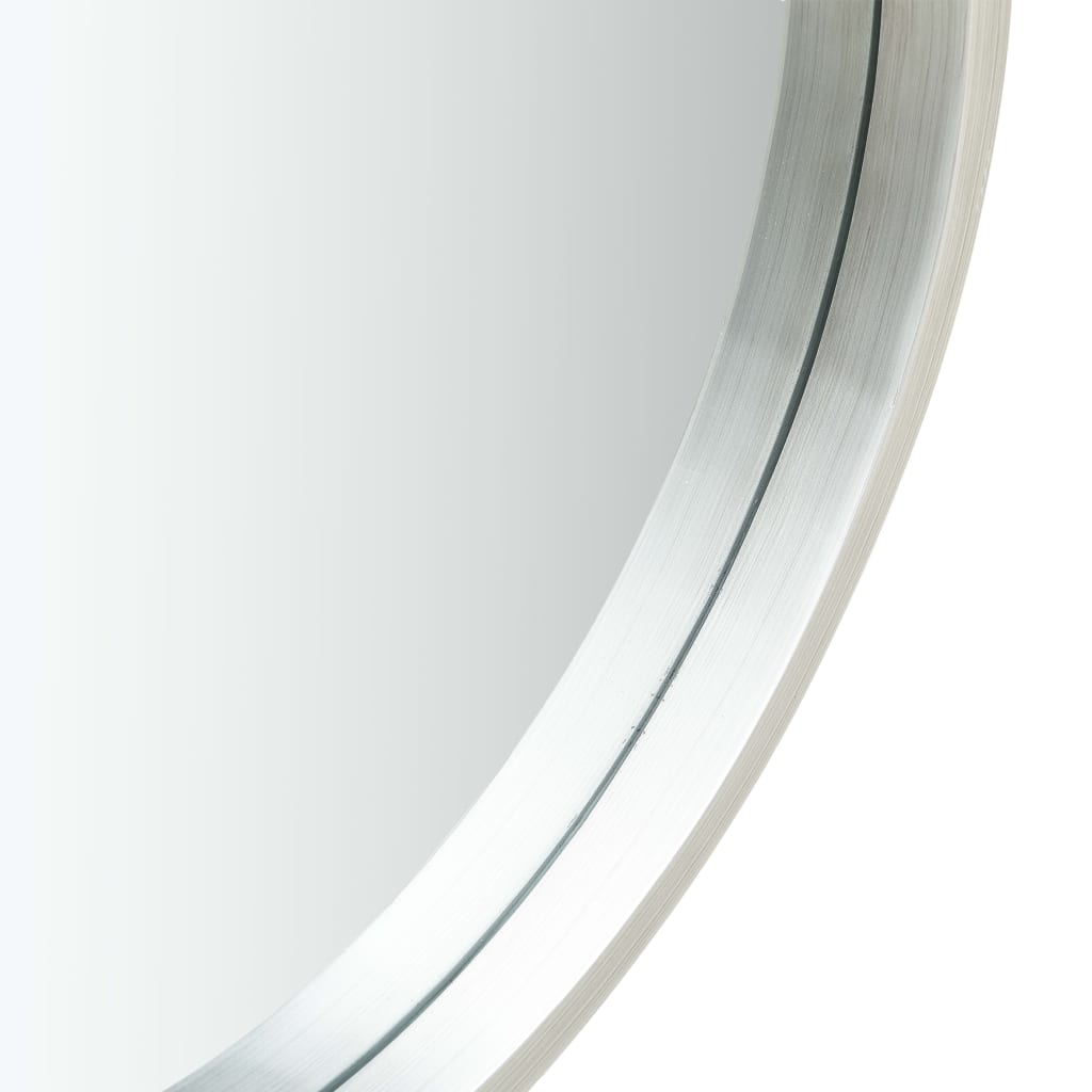 VidaXL wall mirror with tire 50 cm silver colored