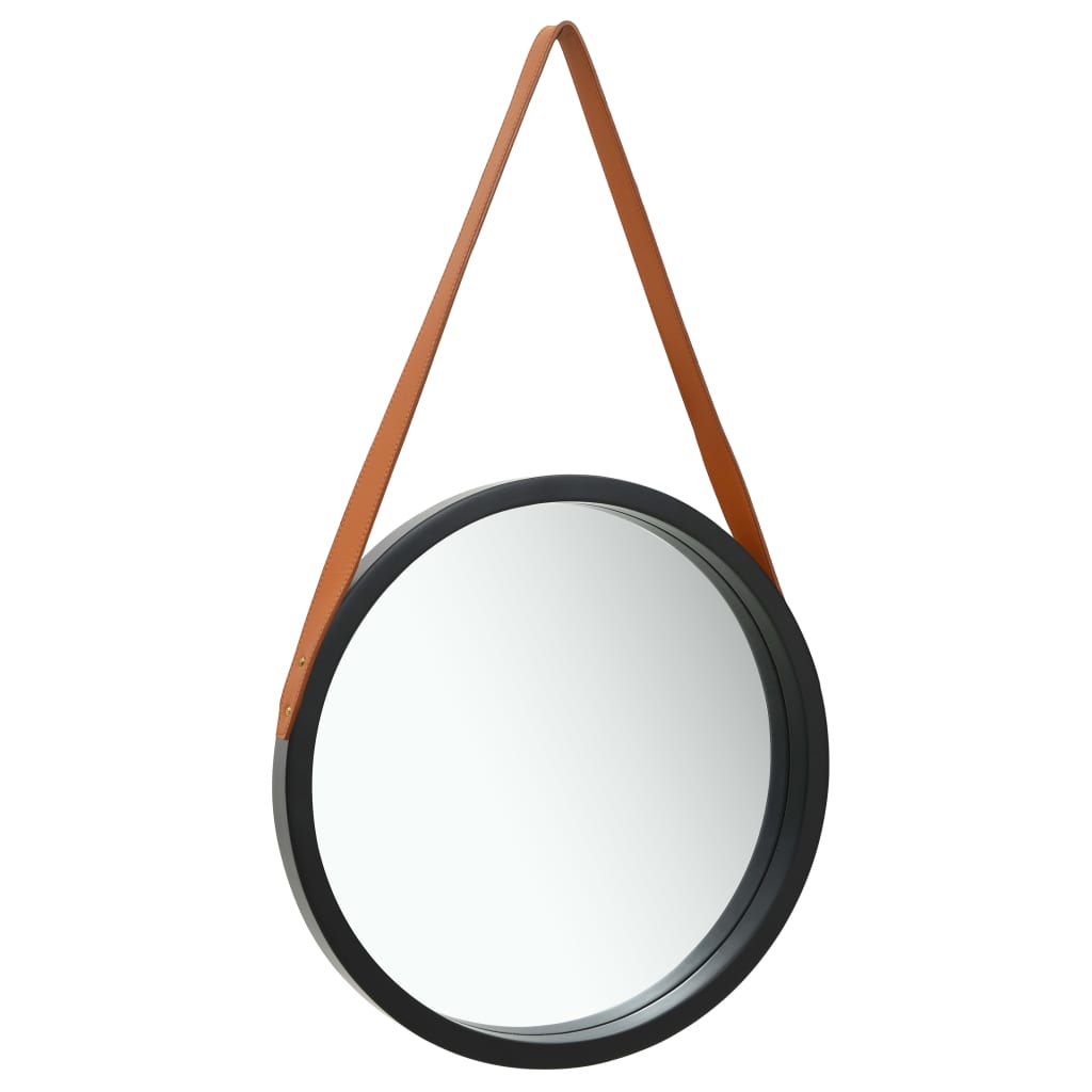 Vidaxl Wall Mirror s pásem 50 cm černé