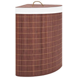 Vidaxl hoekwasmand 60 l Bamboo Brown