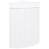 Vidaxl hoekwasmand 60 l Bamboo White