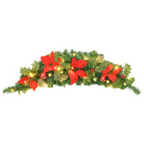 Vidaxl Christmas Arch s LED světly 90 cm PVC zelená