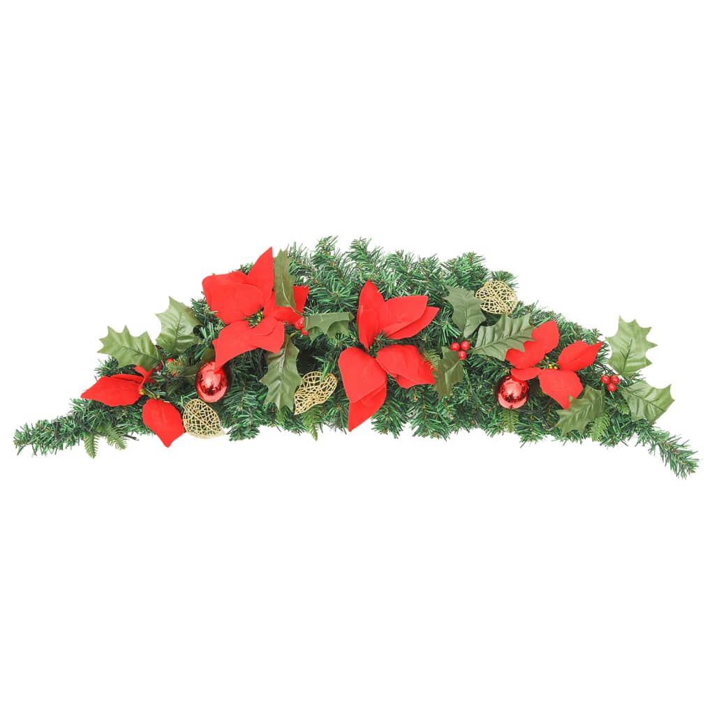 Vidaxl Christmas Arch s LED světly 90 cm PVC zelená