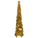 Vidaxl Kunstkerstboom Pop-Up 120 cm Pet Gold Colored