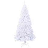 Vidaxl kunstkerstboom z grubymi gałęzami 180 cm PVC White