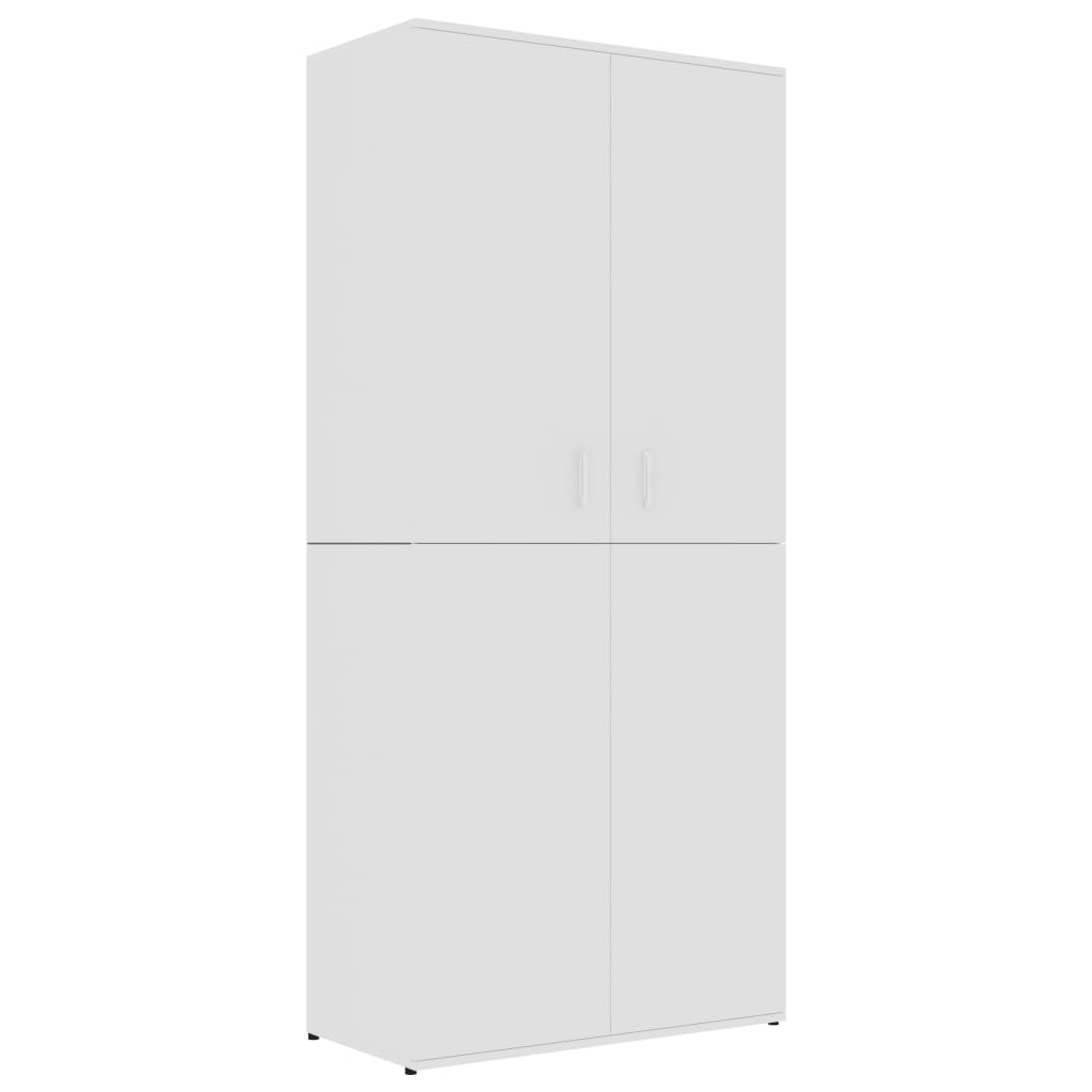 Vidaxl Schong Cabinet 80x39x178 CM verschafft Holz wäiss