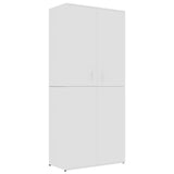 Vidaxl Schong Cabinet 80x39x178 CM verschafft Holz wäiss