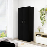 Vidaxl Shoe Cabinet 80x39x178 cm Property Wood Black