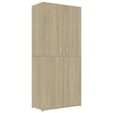 Vidaxl Cabinet da scarpe 80x39x178 cm Colore in legno in legno Sonoma