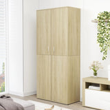 Vidaxl Schong Cabinet 80x39x178 cm Propertéiert Holz Sonoma Oakfaarf