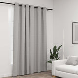 Vidaxl rideau lin Look accablant avec les yeux 290x245 cm gris