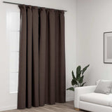 Vidaxl rideau lin Look accablant avec haken 290x245 cm taupe