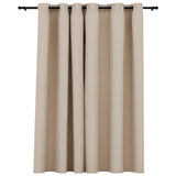 Vidaxl Curtain Linnen kuckt Verdammt mat Aen 290x245 cm Beiere