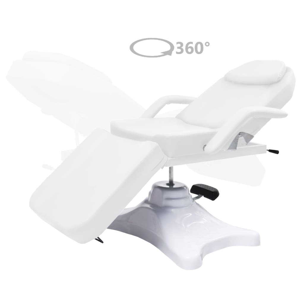 Vidaxl massage table 180x62x (86.5-118) cm white