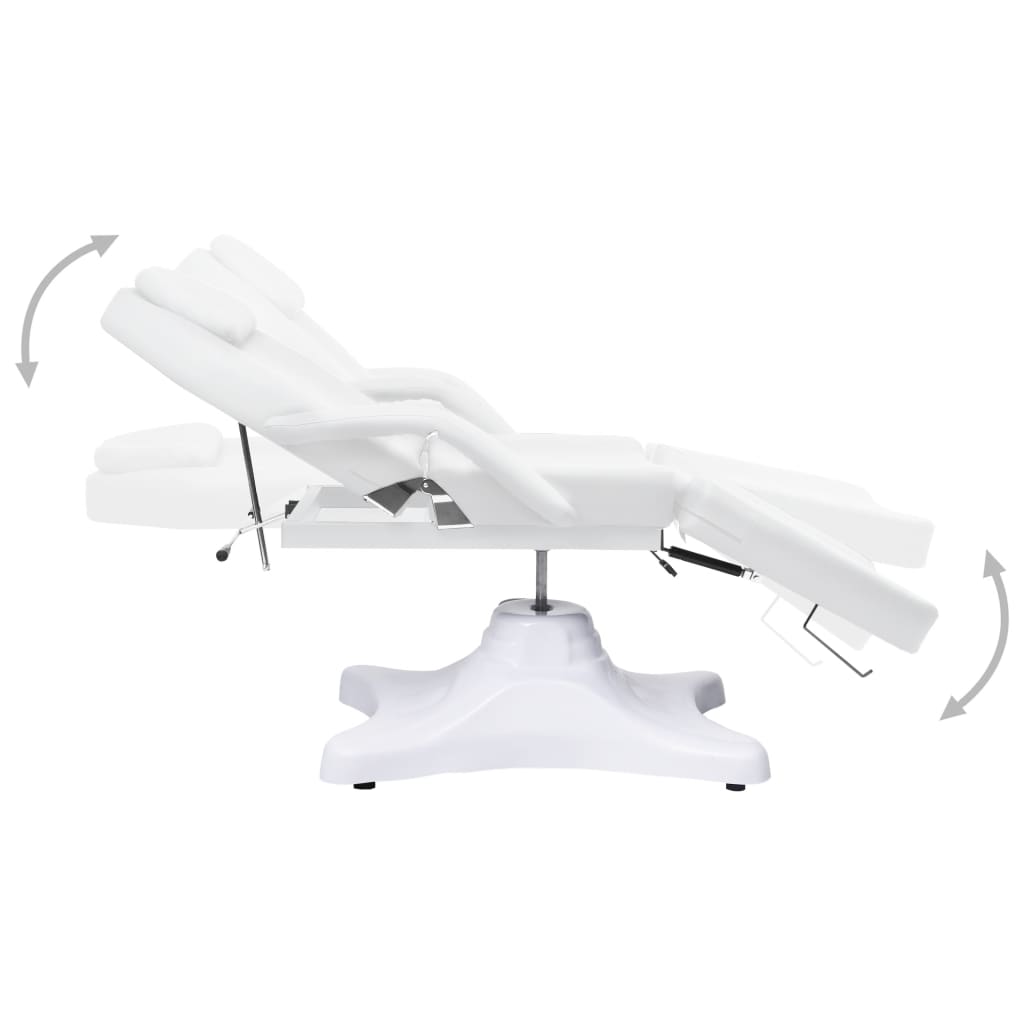 Vidaxl Massage Table 180x62x (86.5-118) cm wäiss