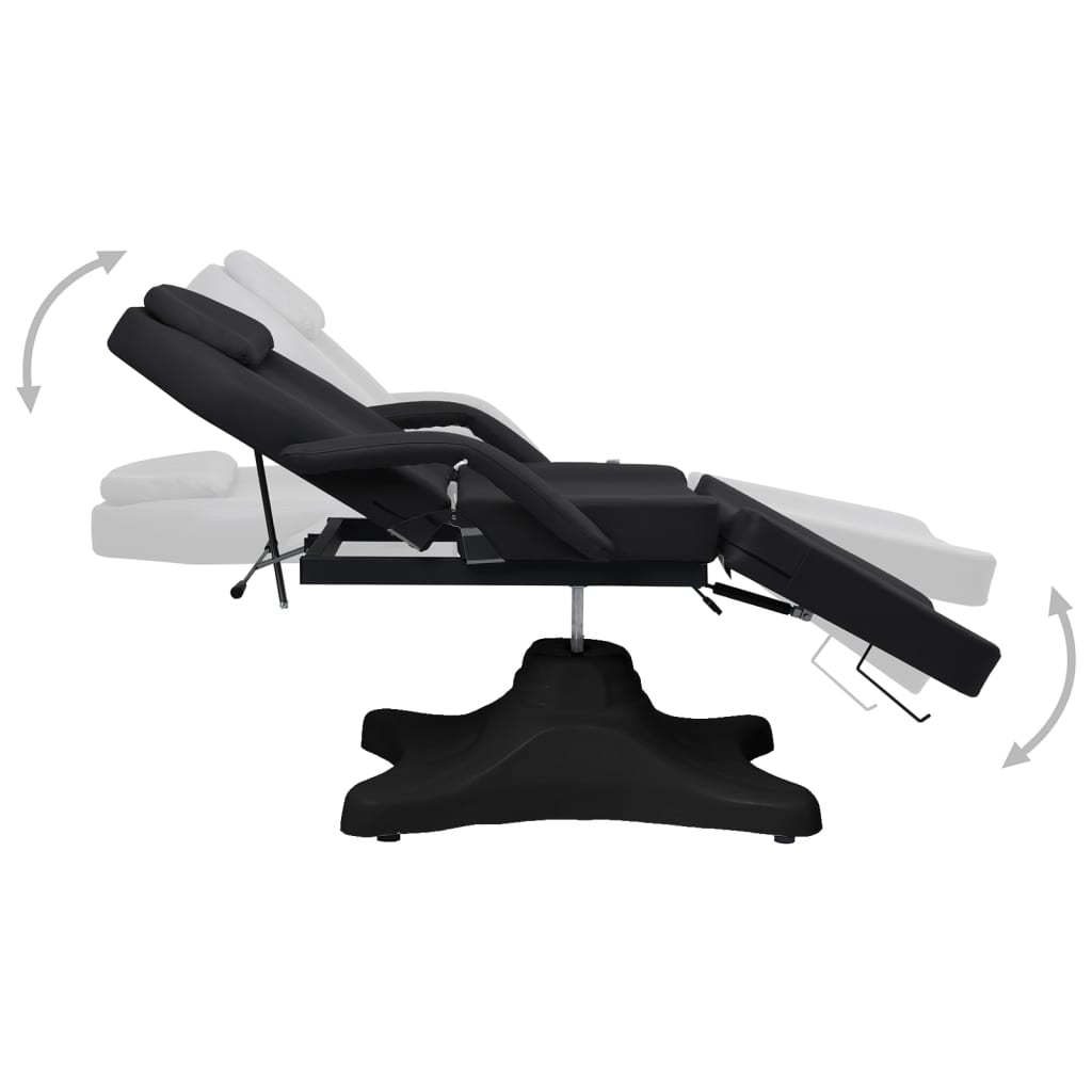 Vidaxl massage table 180x62x (86.5-118) cm black