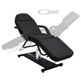 Vidaxl massage table 180x62x (87-112) cm black