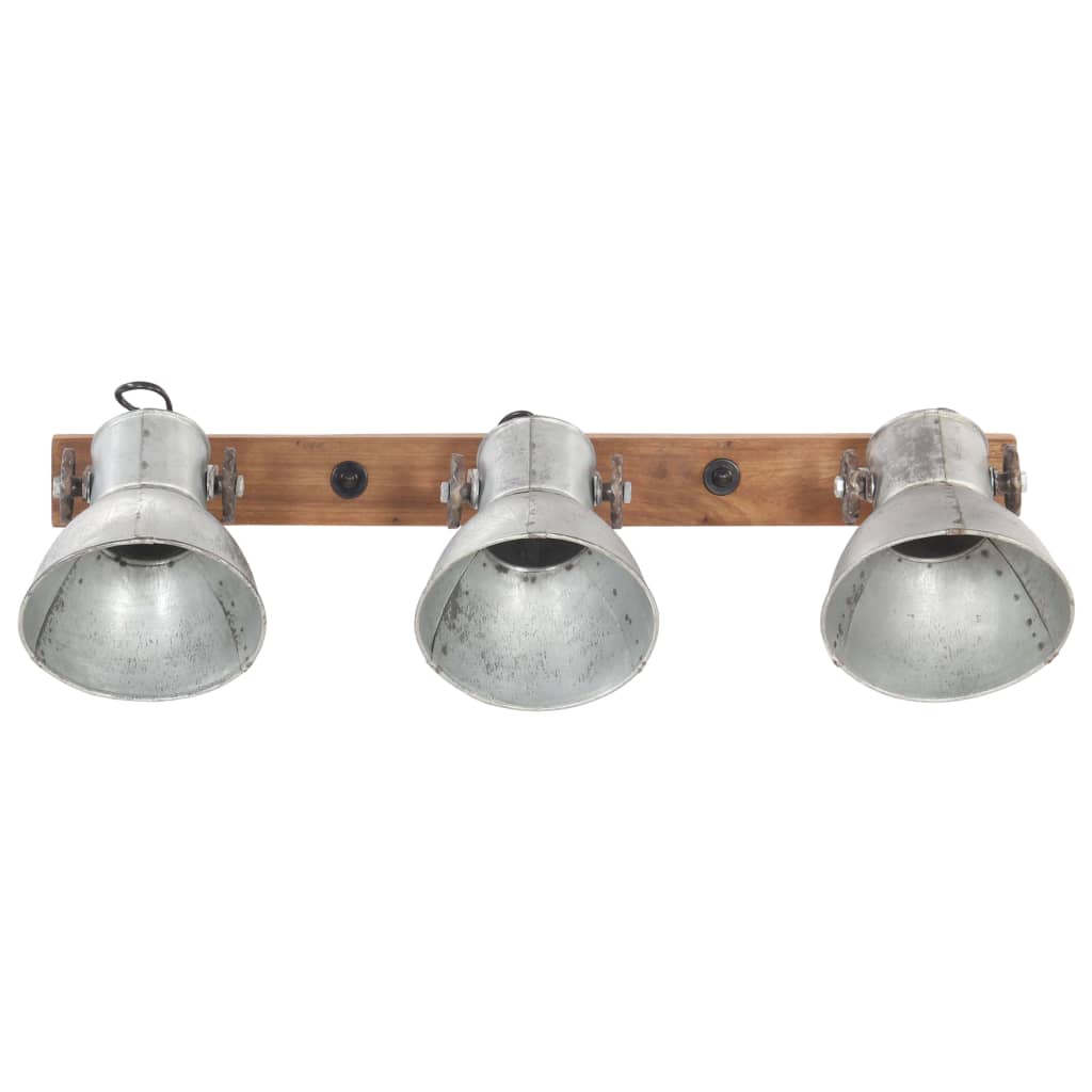 Vidaxl Wall Lampa Industrial E27 65x25 cm srebrna