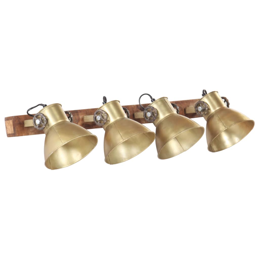 Vidaxl Wall lamp Industrial E27 90x25 cm brass -colored