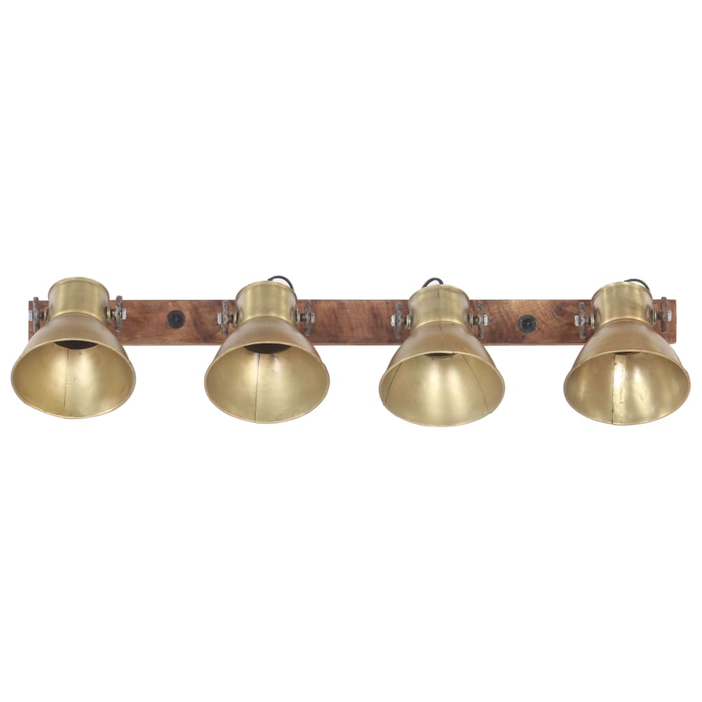 Vidaxl Wall lamp Industrial E27 90x25 cm brass -colored