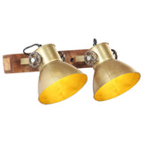 Vidaxl Wall lamp Industrial E27 45x25 cm brass -colored