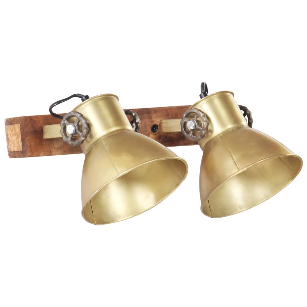 Vidaxl Wall lamp Industrial E27 45x25 cm brass -colored