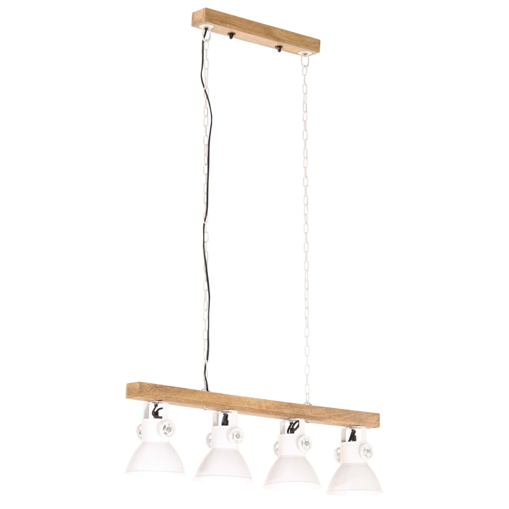 Vidaxl Ceiling Lamp Industrial E27 Mangohout White