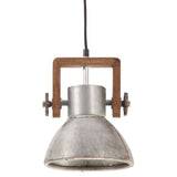 Vidaxl Hanging Lamp Industrial um 25 W e27 19 cm Silberfarbe