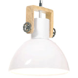 Vidaxl Hanging Lamp Industrial um 25 W e27 30 cm Weiß