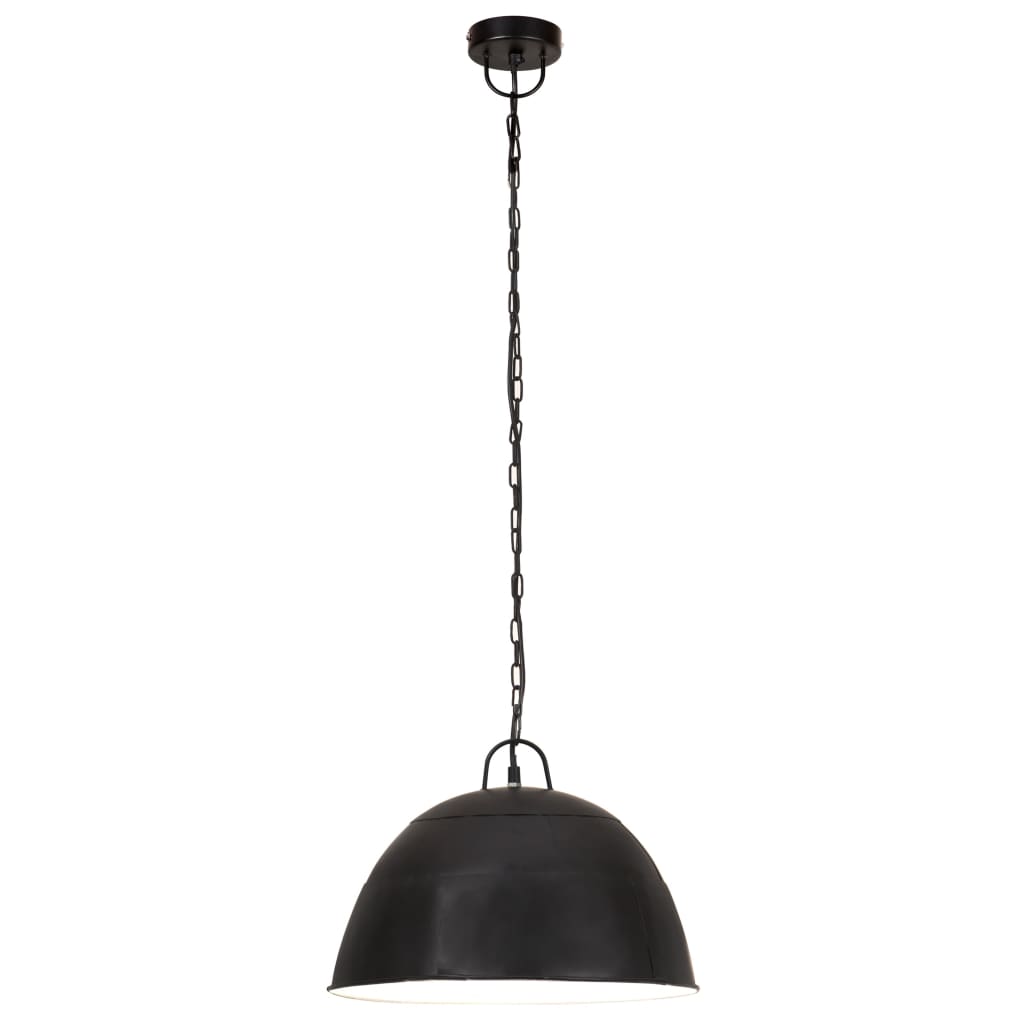 Vidaxl Hanging Lampa Industrial Vintage Runda 25 W E27 41 cm Czarna