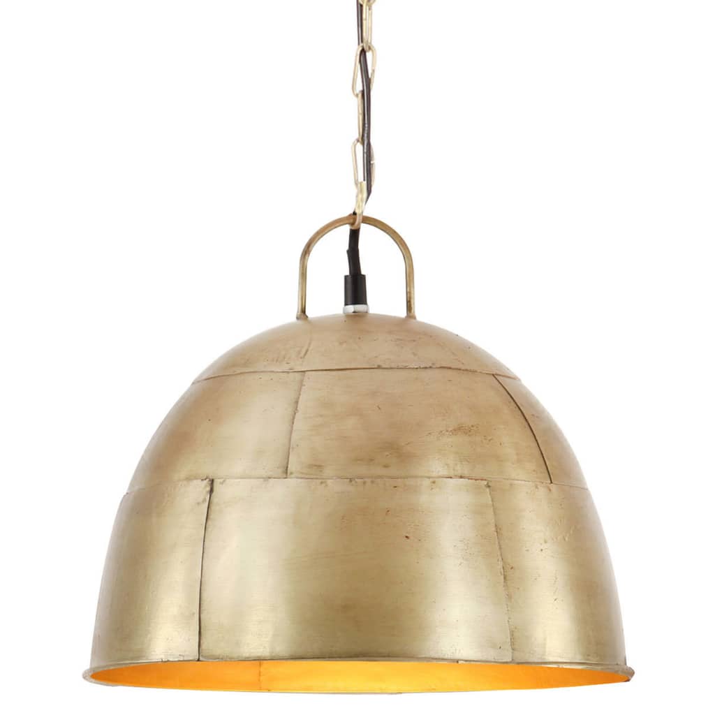 Vidaxl Hanging Lamp Industrial Vintage Runde 25 W E27 31 cm Messing -Colored