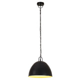 Vidaxl Hanging Lampa Industrial Vintage około 25 W E27 31 cm Czarna