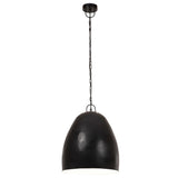 Vidaxl zavěšená lampa průmyslová kolem 25 W E27 42 cm černá