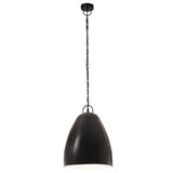 Vidaxl hänken Lamp Industrie ronderëm 25 W E27 32 cm schwaarz