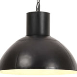 Vidaxl zavěšená lampa kolem 25 W E27 48 cm černá