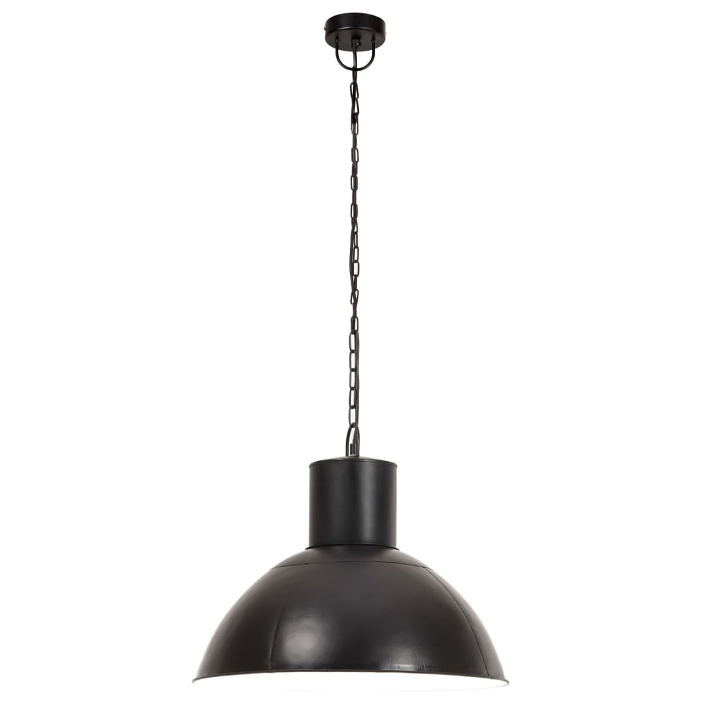 Vidaxl zavěšená lampa kolem 25 W E27 48 cm černá