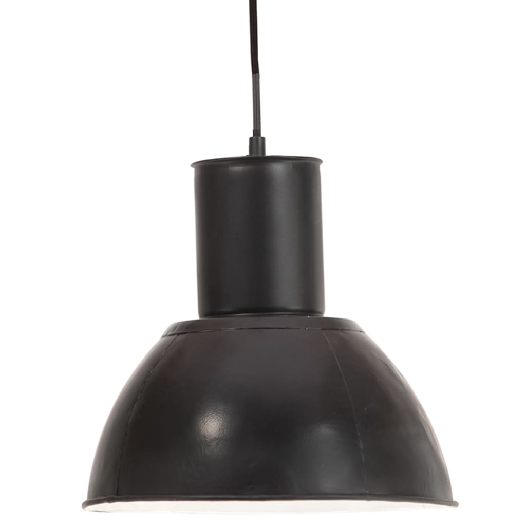 Vidaxl Hanging Lampe um 25 W e27 28,5 cm schwarz