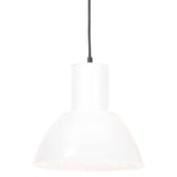 Lampada sospesa Vidaxl intorno a 25 W E27 28,5 cm bianco